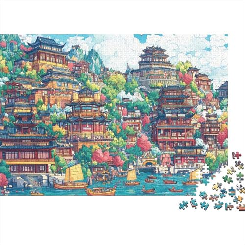 Das prächtige Schloss, anspruchsvolle Spiele für Familien, geeignet zur Heimdekoration, sehr schwierig, 1000 Teile (75 x 50 cm) von CKMSMCS