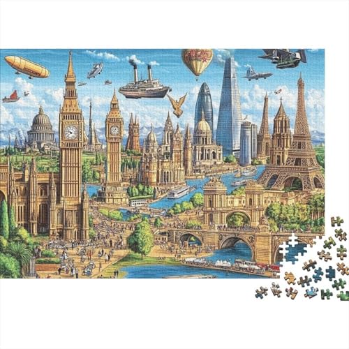Das prächtige Schloss, anspruchsvolle Spiele für Familien, geeignet zur Heimdekoration, sehr schwierig, 1000 Teile (75 x 50 cm) von CKMSMCS