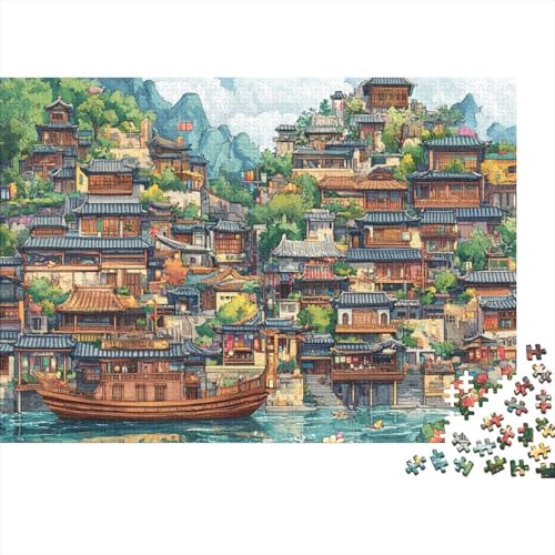 Das prächtige Schloss, pädagogisches Puzzlespiel, geeignet für Teenager, geeignet für Familienunterhaltung, hoher Schwierigkeitsgrad, 300 Teile (40 x 28 cm) von CKMSMCS