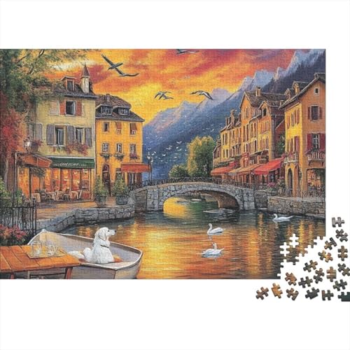 Das prächtige Schloss, pädagogisches Puzzlespiel, geeignet für Teenager, geeignet für Familienunterhaltung, hoher Schwierigkeitsgrad, 500 Teile (52 x 38 cm) von CKMSMCS