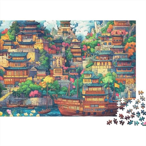 Das prächtige Schloss. Lernspiele für Kinder ab 14 Jahren. Familienunterhaltung. Herausforderungen mit hohem Schwierigkeitsgrad. 300 Teile (40 x 28 cm). von CKMSMCS