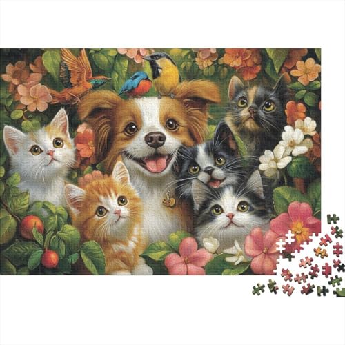 Entzückende Tiere, Lernspiel, Herausforderung, Spielzeug, Geschenke, Puzzles für Erwachsene und Kinder ab 14 Jahren, 1000 Teile (75 x 50 cm) von CKMSMCS