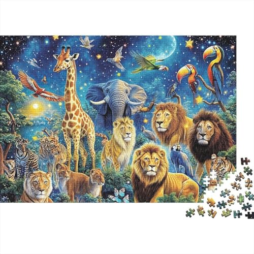 Entzückende Tiere, Lernspiel, Herausforderung, Spielzeug, Geschenke, Puzzles für Erwachsene und Kinder ab 14 Jahren, 1000 Teile (75 x 50 cm) von CKMSMCS