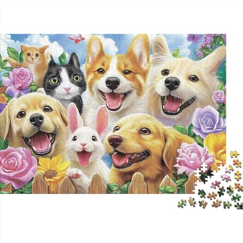 Entzückende Tiere, Lernspiel, Herausforderung, Spielzeug, Geschenke, Puzzles für Erwachsene und Kinder ab 14 Jahren, 300 Teile (40 x 28 cm) von CKMSMCS