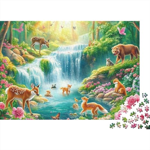 Entzückende Tiere, Lernspiel, Herausforderung, Spielzeug, Geschenke, Puzzles für Erwachsene und Kinder ab 14 Jahren, 500 Teile (52 x 38 cm) von CKMSMCS