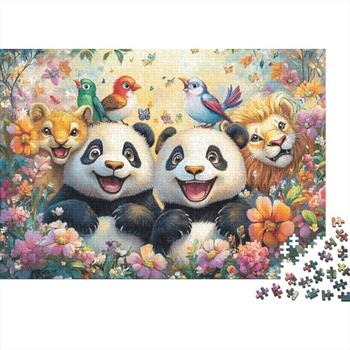 Entzückende Tiere, Lernspiel, Herausforderung, Spielzeug, Geschenke, Puzzles für Erwachsene und Kinder ab 14 Jahren, 500 Teile (52 x 38 cm) von CKMSMCS