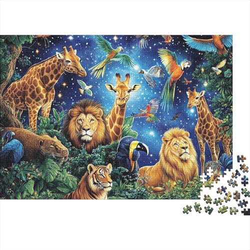Entzückende Tiere, Lernspiel, Herausforderung, Spielzeug, Geschenke, Puzzles für Erwachsene und Kinder ab 14 Jahren, 500 Teile (52 x 38 cm) von CKMSMCS