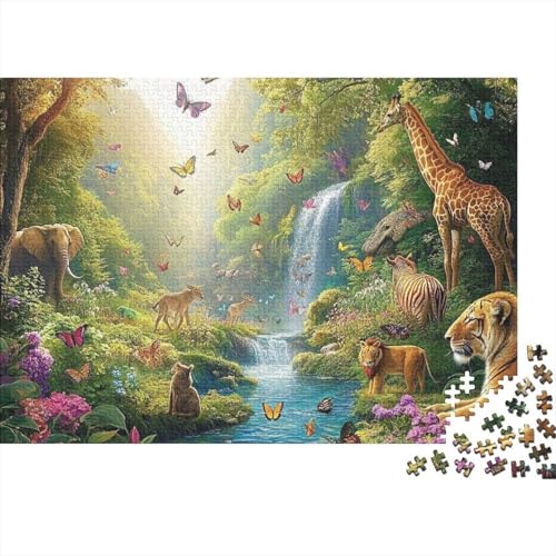 Entzückende Tiere, Lernspiel, Spaß, extrem schwierig zu vervollständigen, geeignet für Familienunterhaltung, 1000 Teile (75 x 50 cm) von CKMSMCS
