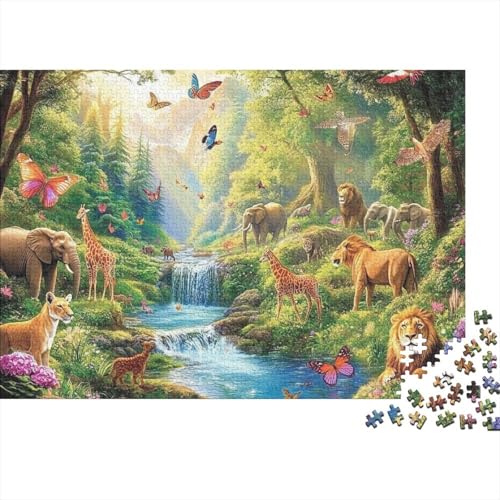 Entzückende Tiere, Lernspiel mit Tieren, geeignet für Familienunterhaltung, sehr interessant und schwierig, 300 Teile (40 x 28 cm) von CKMSMCS
