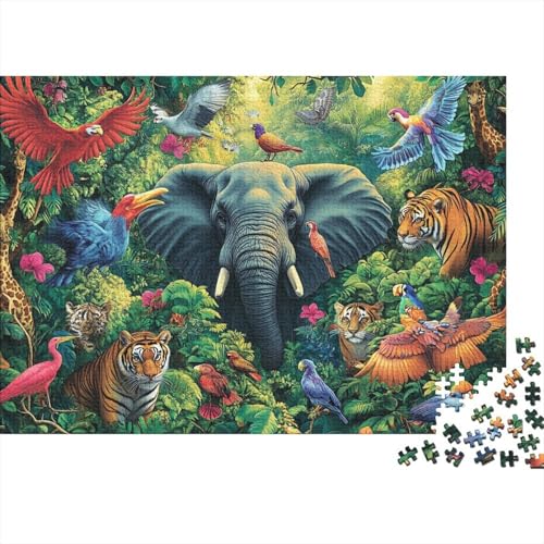 Entzückende Tiere, Lernspiel mit Tieren, geeignet für Familienunterhaltung, sehr interessant und schwierig, 500 Teile (52 x 38 cm) von CKMSMCS