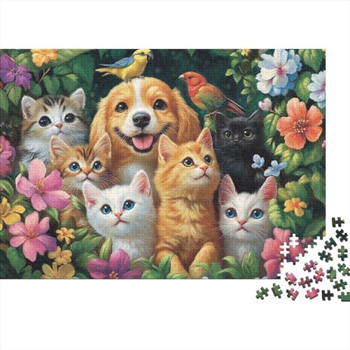 Entzückende Tiere, Lernspiel mit Tieren, geeignet für Kinder ab 10 Jahren und Erwachsene, interessant und herausfordernd, 1000 Teile (75 x 50 cm) von CKMSMCS