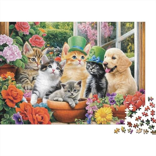 Entzückende Tiere, Lernspiel mit Tieren, geeignet für Kinder ab 10 Jahren und Erwachsene, interessant und herausfordernd, 1000 Teile (75 x 50 cm) von CKMSMCS