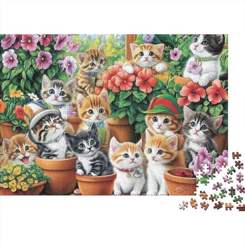 Entzückende Tiere, Lernspiel mit Tieren, geeignet für Kinder ab 10 Jahren und Erwachsene, interessant und herausfordernd, 1000 Teile (75 x 50 cm) von CKMSMCS