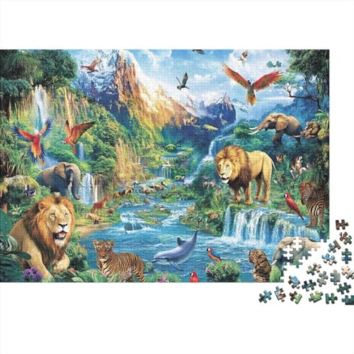 Entzückende Tiere, Lernspiel mit Tieren, geeignet für Kinder ab 10 Jahren und Erwachsene, interessant und herausfordernd, 300 Teile (40 x 28 cm) von CKMSMCS