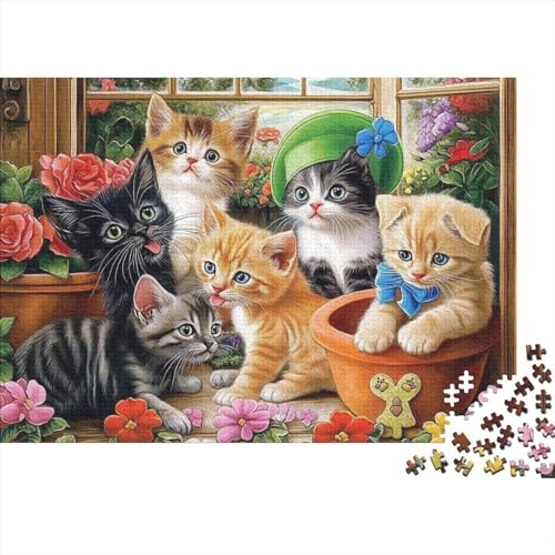 Entzückende Tiere, Lernspiel mit Tieren, geeignet für Kinder ab 10 Jahren und Erwachsene, interessant und herausfordernd, 300 Teile (40 x 28 cm) von CKMSMCS