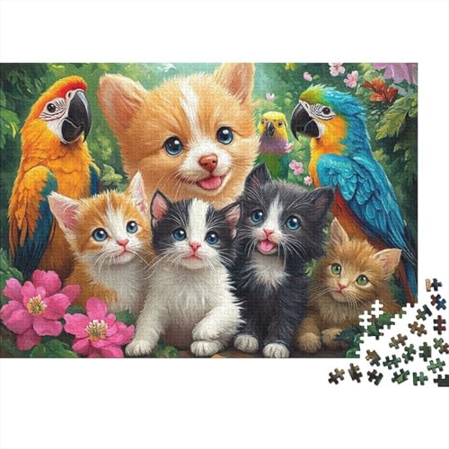 Entzückende Tiere, Lernspiel mit Tieren, geeignet für Kinder ab 10 Jahren und Erwachsene, interessant und herausfordernd, 300 Teile (40 x 28 cm) von CKMSMCS