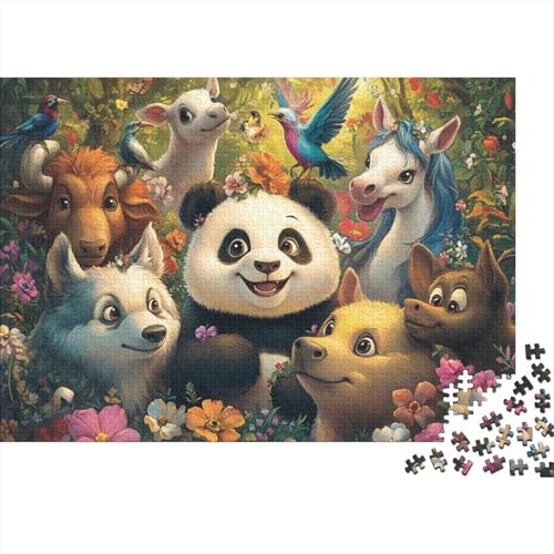 Entzückende Tiere, Lernspiel mit Tieren, geeignet für Kinder ab 10 Jahren und Erwachsene, interessant und herausfordernd, 500 Teile (52 x 38 cm) von CKMSMCS