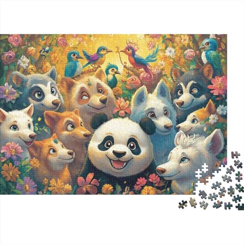Entzückende Tiere, Lernspiel mit Tieren, geeignet für Kinder ab 10 Jahren und Erwachsene, interessant und herausfordernd, 500 Teile (52 x 38 cm) von CKMSMCS