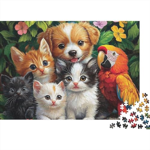 Entzückende Tiere, Lernspiel mit Tieren, geeignet für Kinder ab 10 Jahren und Erwachsene, interessant und herausfordernd, 500 Teile (52 x 38 cm) von CKMSMCS