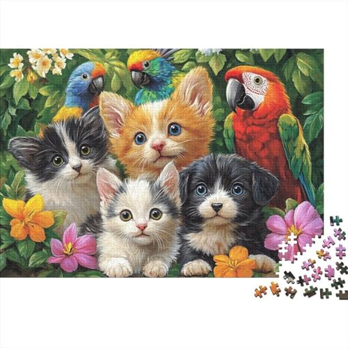 Entzückende Tiere, Lernspiele, Tiere, geeignet für Kinder und Jugendliche, sehr interessant und schwierig, 300 Teile (40 x 28 cm) von CKMSMCS