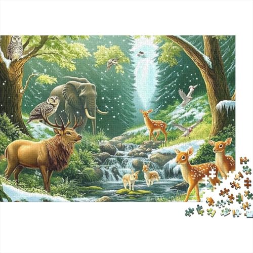 Entzückende Tiere, Lernspiele, anspruchsvolle Puzzlespiele, Geschenkideen für Frauen und Männer, 1000 Teile (75 x 50 cm) von CKMSMCS