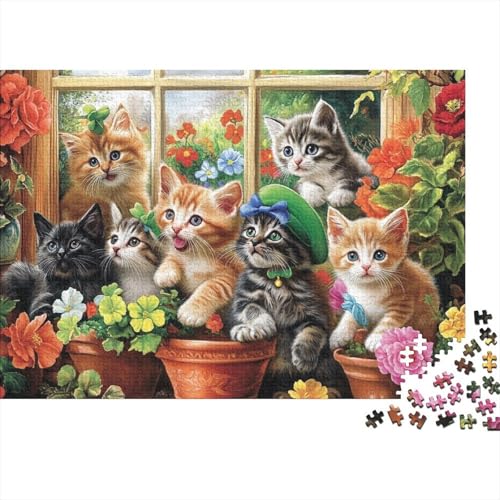 Entzückende Tiere, Lernspiele, anspruchsvolle Puzzlespiele, Geschenkideen für Frauen und Männer, 1000 Teile (75 x 50 cm) von CKMSMCS
