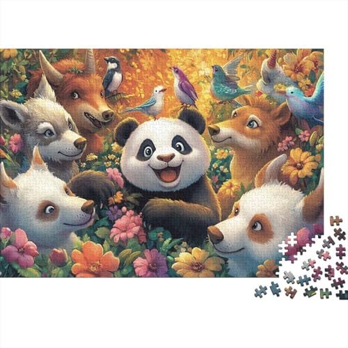 Entzückende Tiere, Lernspiele, anspruchsvolle Puzzlespiele, Geschenkideen für Frauen und Männer, 1000 Teile (75 x 50 cm) von CKMSMCS