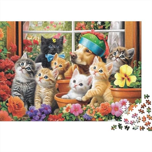 Entzückende Tiere, Lernspiele, anspruchsvolle Puzzlespiele, Geschenkideen für Frauen und Männer, 300 Teile (40 x 28 cm) von CKMSMCS