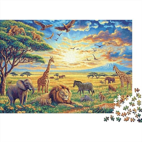 Entzückende Tiere, Lernspiele, anspruchsvolle Puzzlespiele, Geschenkideen für Frauen und Männer, 500 Teile (52 x 38 cm) von CKMSMCS