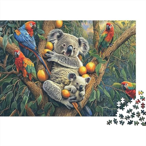 Entzückende Tiere, Tiere, pädagogisches Puzzlespiel, geeignet für Teenager, geeignet für Familienunterhaltung, hoher Schwierigkeitsgrad, 1000 Teile (75 x 50 cm) von CKMSMCS