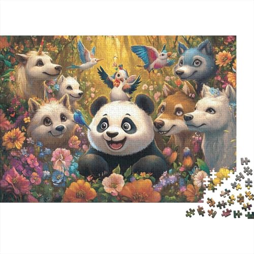 Entzückende Tiere, große Puzzles, geeignet für Erwachsene, Kinder und Jugendliche, mit hohem Schwierigkeitsgrad und einzigartigen Formen, 300 Teile (40 x 28 cm) von CKMSMCS