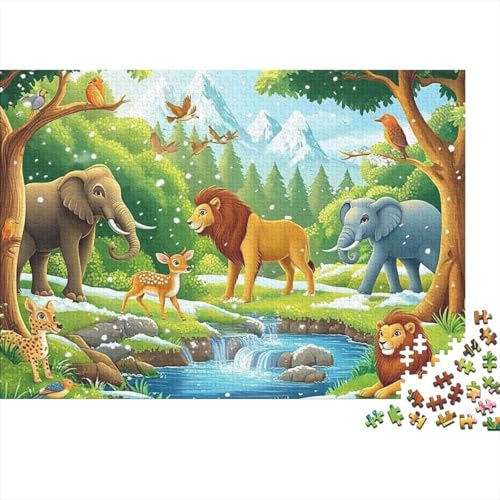 Entzückende Tiere, lustiges Lernspiel, herausforderndes Spielzeug für Männer und Frauen, 500 Stück (52 x 38 cm) von CKMSMCS