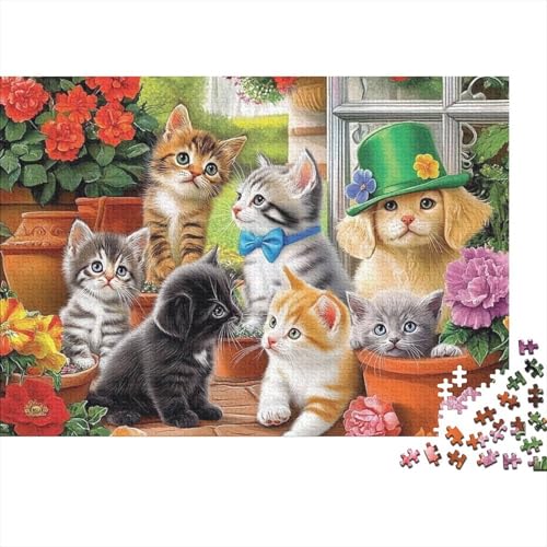 Entzückende Tiere, lustiges Lernspiel, herausforderndes Spielzeug für Männer und Frauen, 500 Stück (52 x 38 cm) von CKMSMCS
