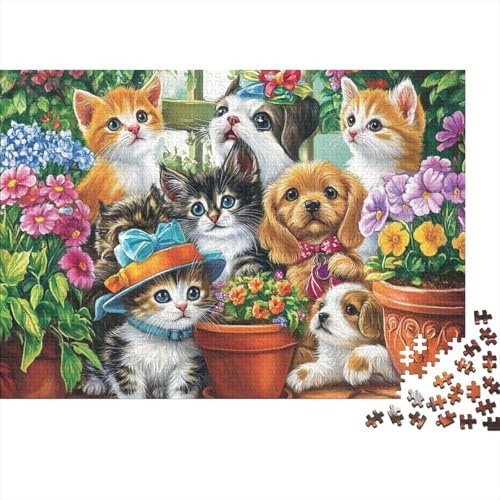 Entzückende Tiere, lustiges Lernspiel, herausforderndes Spielzeug für Männer und Frauen, 500 Stück (52 x 38 cm) von CKMSMCS