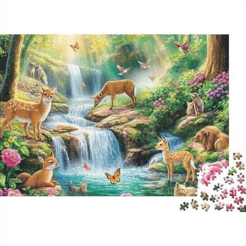 Entzückende Tiere, pädagogisches Puzzlespiel für Erwachsene ab 12 Jahren, geeignet für Familienunterhaltung, 1000 Teile (75 x 50 cm) von CKMSMCS
