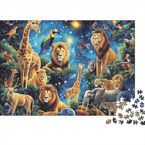 Entzückende Tiere, pädagogisches Puzzlespiel für Erwachsene ab 12 Jahren, geeignet für Familienunterhaltung, 1000 Teile (75 x 50 cm) von CKMSMCS