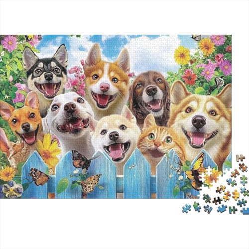 Entzückende Tiere, pädagogisches Puzzlespiel für Erwachsene ab 12 Jahren, geeignet für Familienunterhaltung, 1000 Teile (75 x 50 cm) von CKMSMCS