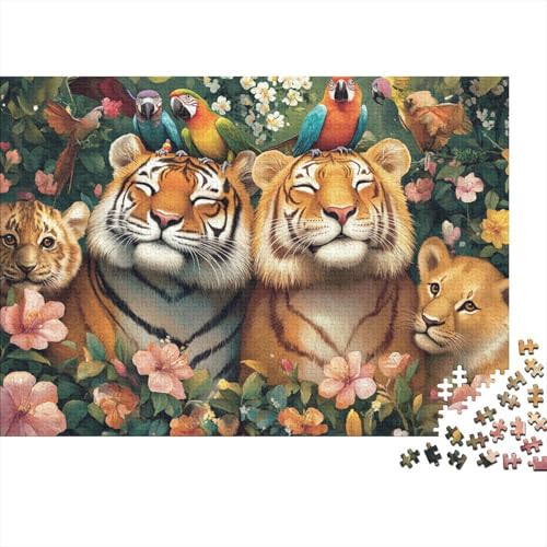 Entzückende Tiere, pädagogisches Puzzlespiel für Erwachsene ab 12 Jahren, geeignet für Familienunterhaltung, 1000 Teile (75 x 50 cm) von CKMSMCS