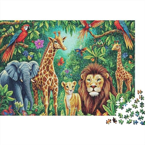 Entzückende Tiere, pädagogisches Puzzlespiel für Erwachsene ab 12 Jahren, geeignet für Familienunterhaltung, 300 Teile (40 x 28 cm) von CKMSMCS