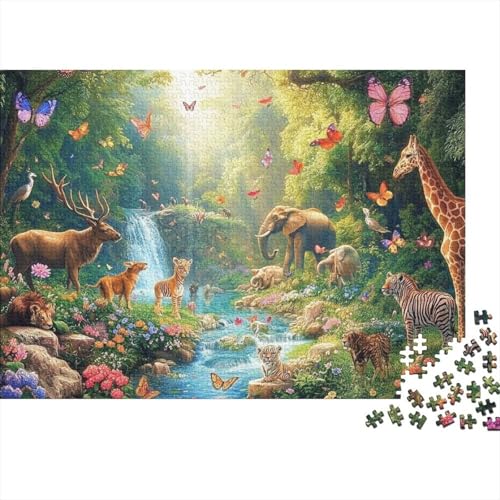 Entzückende Tiere, pädagogisches Puzzlespiel für Erwachsene ab 12 Jahren, geeignet für Familienunterhaltung, 300 Teile (40 x 28 cm) von CKMSMCS