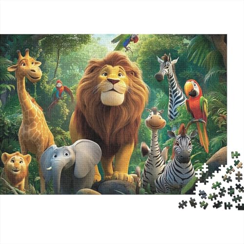 Entzückende Tiere, pädagogisches Puzzlespiel für Erwachsene ab 12 Jahren, geeignet für Familienunterhaltung, 500 Teile (52 x 38 cm) von CKMSMCS