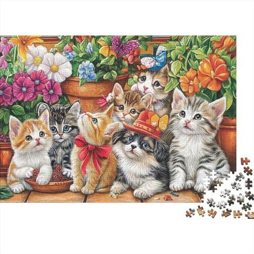 Entzückende Tiere, pädagogisches Puzzlespiel für Erwachsene ab 12 Jahren, geeignet für Familienunterhaltung, 500 Teile (52 x 38 cm) von CKMSMCS
