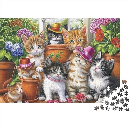 Entzückende Tiere, pädagogisches Puzzlespiel für Erwachsene ab 12 Jahren, geeignet für Familienunterhaltung, 500 Teile (52 x 38 cm) von CKMSMCS