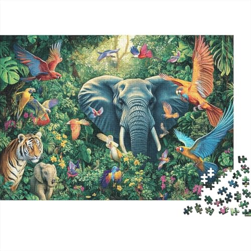 Entzückende Tiere, pädagogisches Puzzlespiel für Erwachsene ab 12 Jahren, geeignet für Familienunterhaltung, 500 Teile (52 x 38 cm) von CKMSMCS