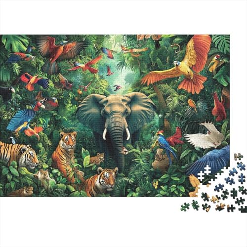 Entzückende Tiere. Cool und perfekt für die Heimdekoration. Anspruchsvolles Puzzle, geeignet als Geschenk. 300 Teile (40 x 28 cm). von CKMSMCS