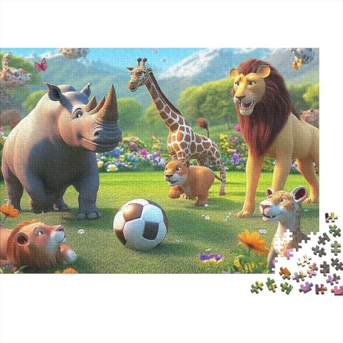Entzückende Tiere. Extrem schwieriges und lustiges Puzzlespiel für Erwachsene. Geeignet als Geschenk. Geeignet zur Dekoration. 300 Teile (40 x 28 cm). von CKMSMCS