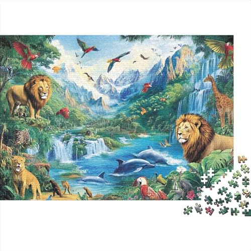 Entzückende Tiere. Lernspiele für Erwachsene und Kinder Freunde und Familie. 1000 Teile (75 x 50 cm). von CKMSMCS
