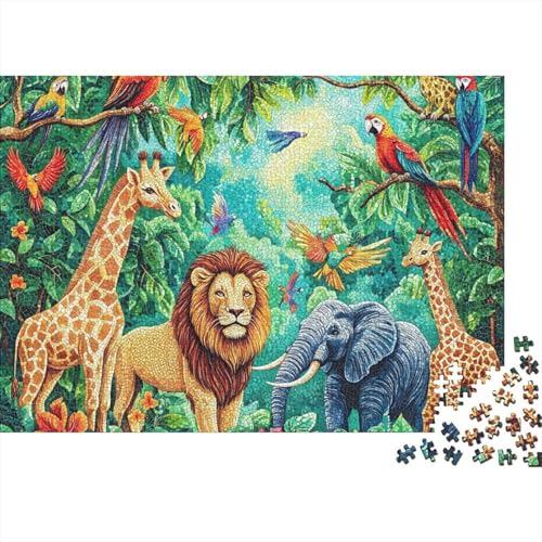Entzückende Tiere. Lernspiele für Erwachsene und Kinder Freunde und Familie. 1000 Teile (75 x 50 cm). von CKMSMCS