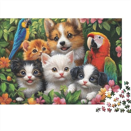 Entzückende Tiere. Lernspiele für Erwachsene und Kinder Freunde und Familie. 300 Teile (40 x 28 cm). von CKMSMCS