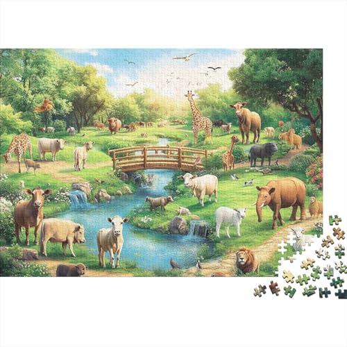 Entzückende Tiere. Lernspiele für Erwachsene und Kinder Freunde und Familie. 300 Teile (40 x 28 cm). von CKMSMCS